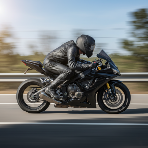 Fotografía IA de moto realistica